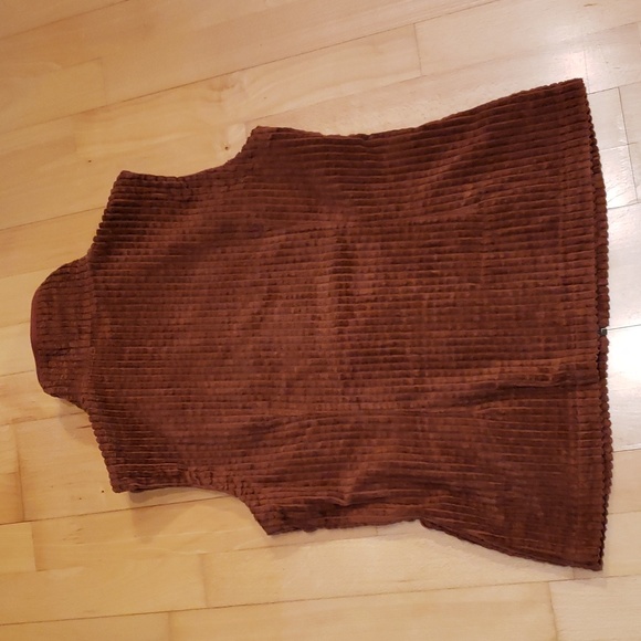 Woolrich 100% cotton russet colored wide wale corduroy zip front with  pockets - Picture 4 of 6